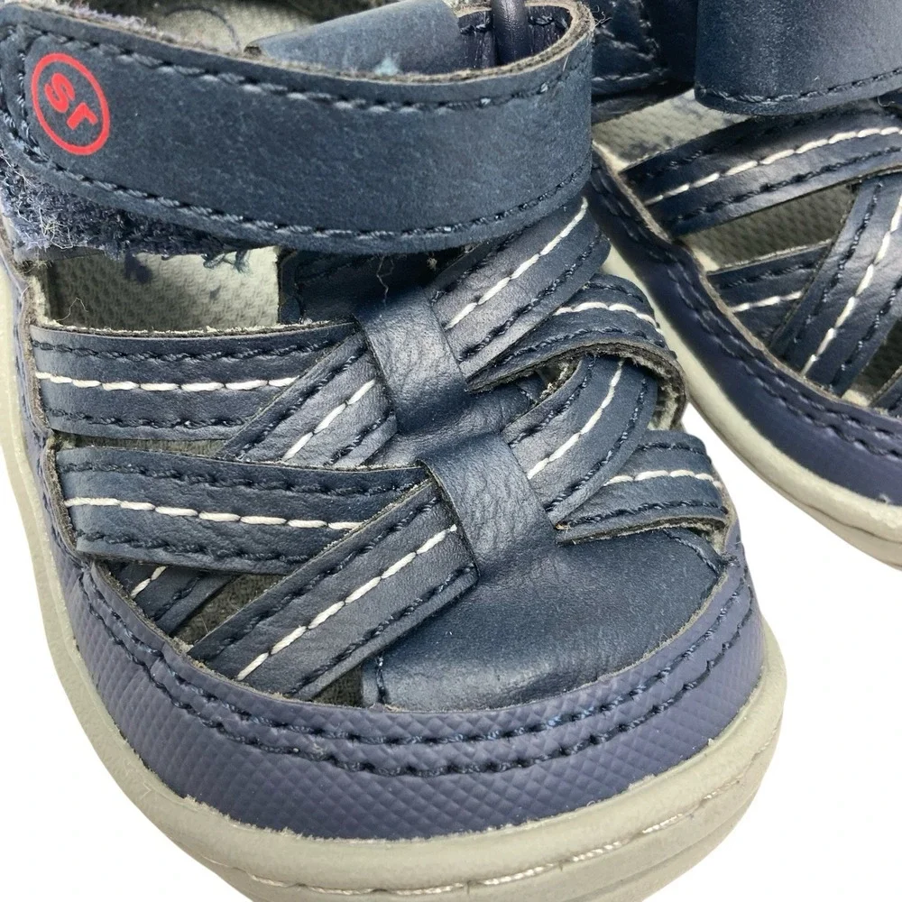 Stride‎ Rite 360 Kids Size 3M Amos 2.0 Sneaker Fisherman Sandal Blue Walking